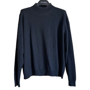 Boulevard‎ Club mens sweater large wool blend knit charcoal